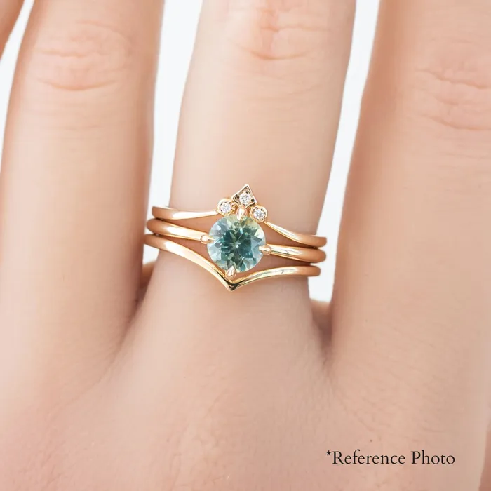 Alice Ring 085ct Parti Blue Green Round Montana Sapphire 14K Yellow Gold One of a kind Envero Jewelry Rings Alice Ring 085ct Parti Blue Green Round Montana Sapphire 14K Yellow Gold One of a kind Envero Jewelry Rings