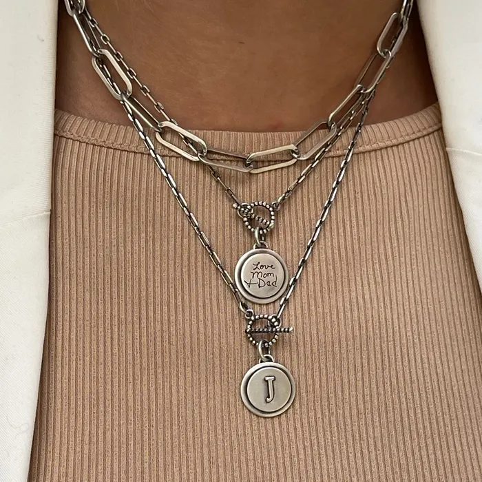 Always Near Sterling Silver Handwritten Necklace HeidiJHale Designs Necklaces