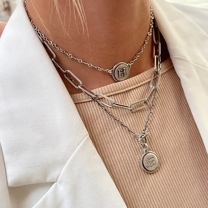 Always Near Sterling Silver Handwritten Necklace HeidiJHale Designs Necklaces