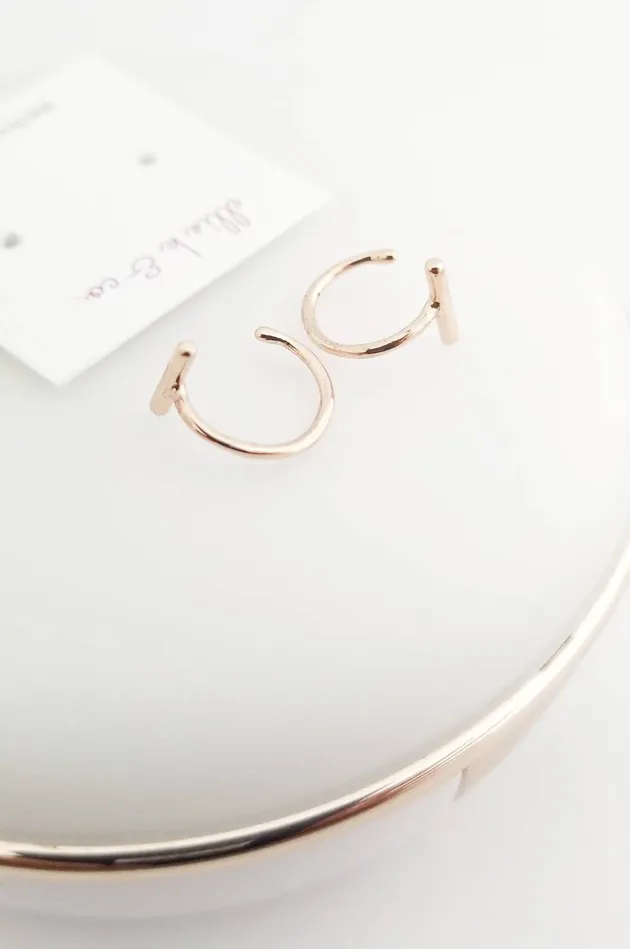 Bar Semi Hoops ellie k co Necklaces
