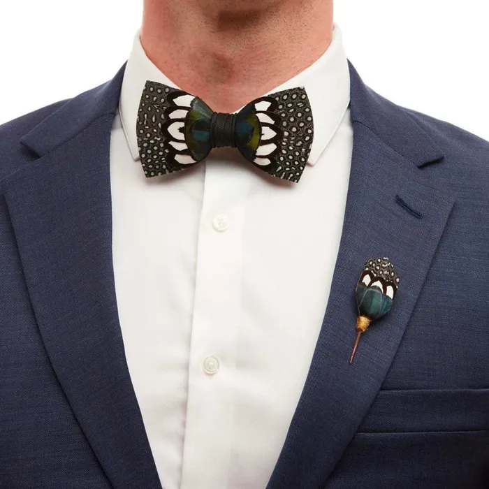 Brackish Bowties Earrings Deke Plum Thicket Pin