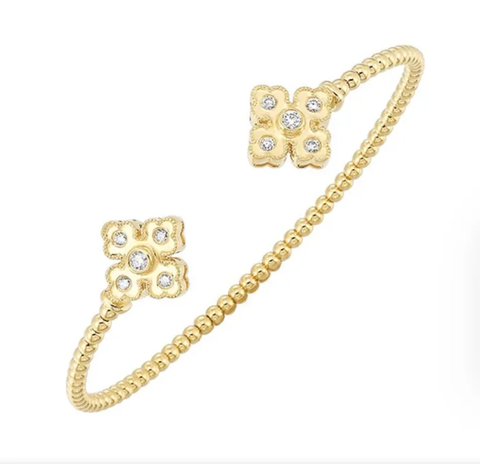 Gamesone 14k Yellow Gold 25ctw Diamond Bangle Bracelet BG100484YC Bracelets