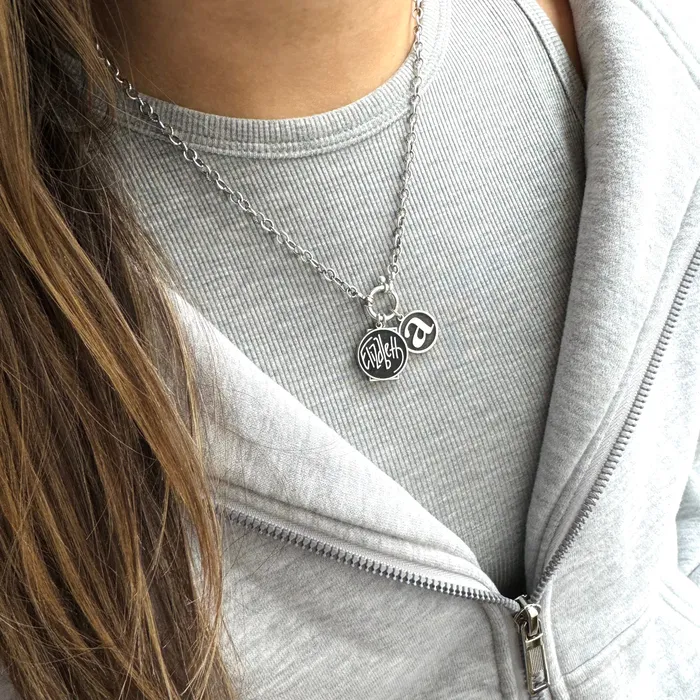 HeidiJHale Designs Necklaces Sterling Stackable Personalized Inverted Charms