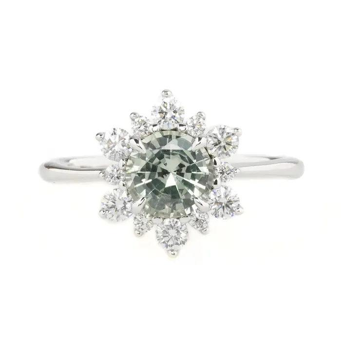 Rings Envero Jewelry Amara Ring 124ct Light Green Madagascar Sapphire Rings Envero Jewelry Amara Ring 124ct Light Green Madagascar Sapphire
