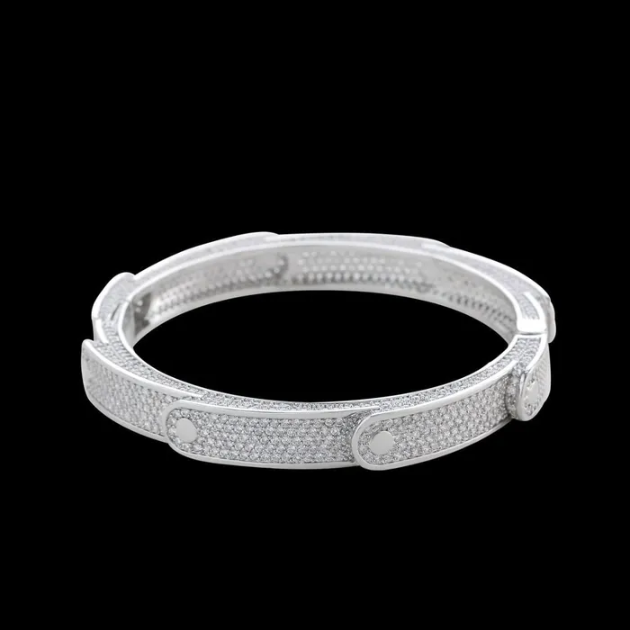 9MM Flooded Ice Multi Layered Iced Out Diamond Bracelet Flooded Ice Bracelets
