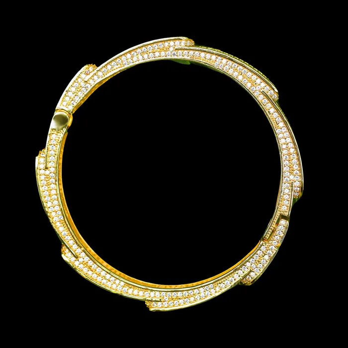 9MM Flooded Ice Multi Layered Iced Out Diamond Bracelet Flooded Ice Bracelets