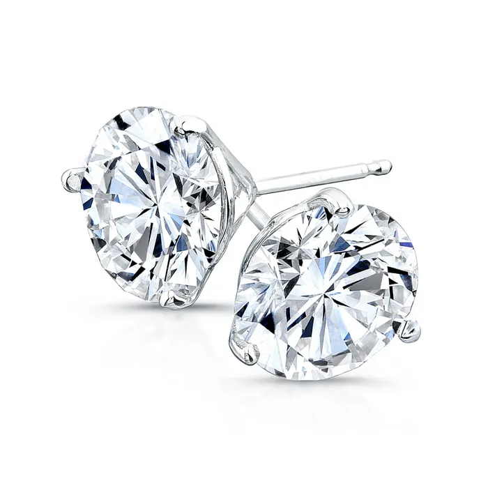 Earrings Rahaminov Diamonds Round Brilliant Diamond Stud Earrings 404TW