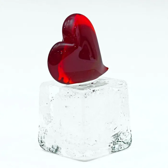 Heart of Ice Cube Love of Venice Murano Glass MuranoVItrum Necklaces