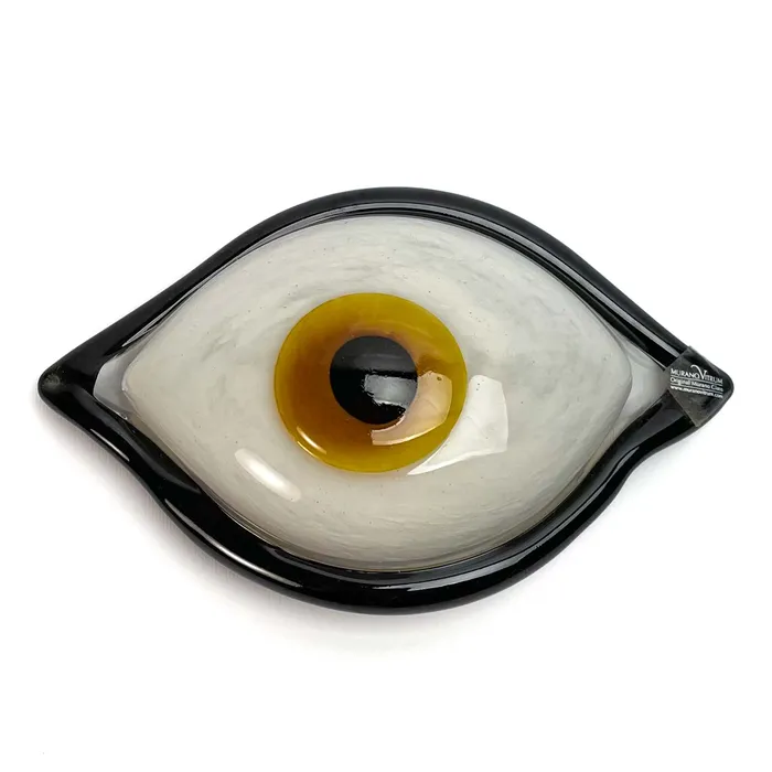 MuranoVItrum Earrings Eye paperweight Murano Glass
