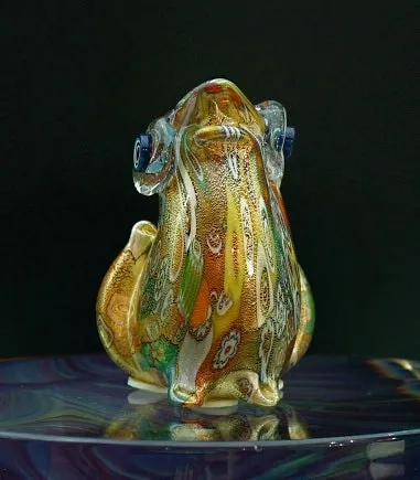 Necklaces La Fornasotta Murrina and gold frog Necklaces La Fornasotta Murrina and gold frog