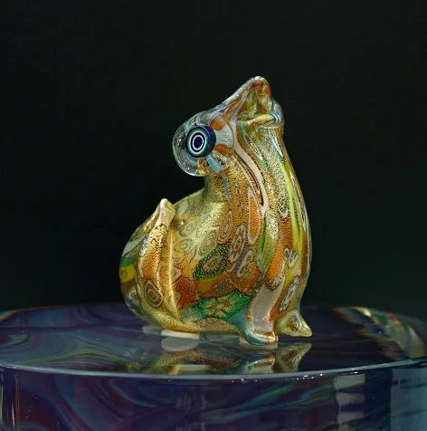 Necklaces La Fornasotta Murrina and gold frog Necklaces La Fornasotta Murrina and gold frog