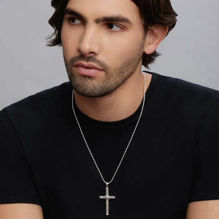Necklaces LAGOS Anthem Caviar Beaded X Cross Amulet