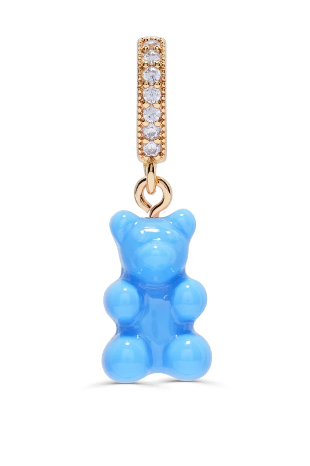 Nostalgia Bear Pave connector Sky blue Crystal Haze Jewelry Rings