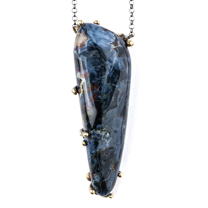 Pietersite Necklace One of a Kind Giardinoblu Necklaces