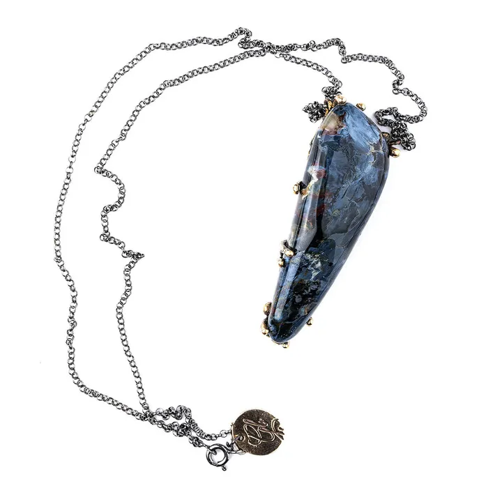 Pietersite Necklace One of a Kind Giardinoblu Necklaces