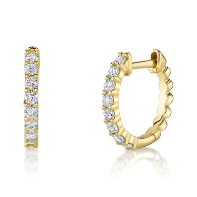 SHY CREATIONS Earrings 034CT DIAMOND HUGGIE EARRING
