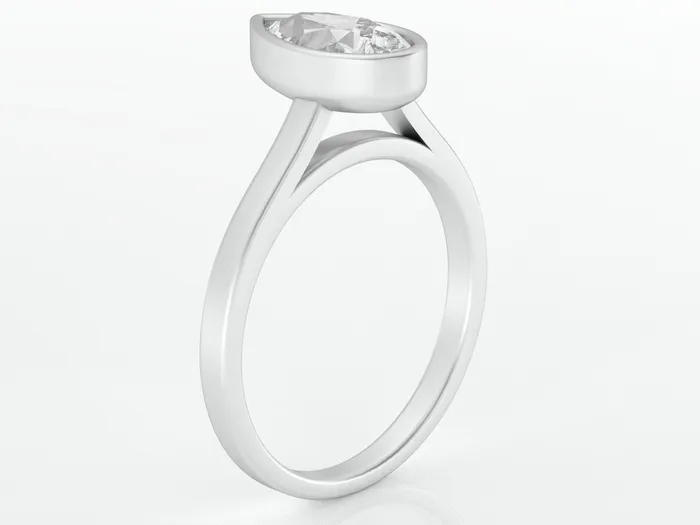 Siara 125 Ct Solitaire Pear Cut Engagement Ring Sapheena Jewelry Rings