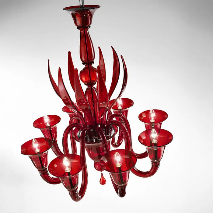 Six lights Chandelier Rialto Series Voltolina Earrings