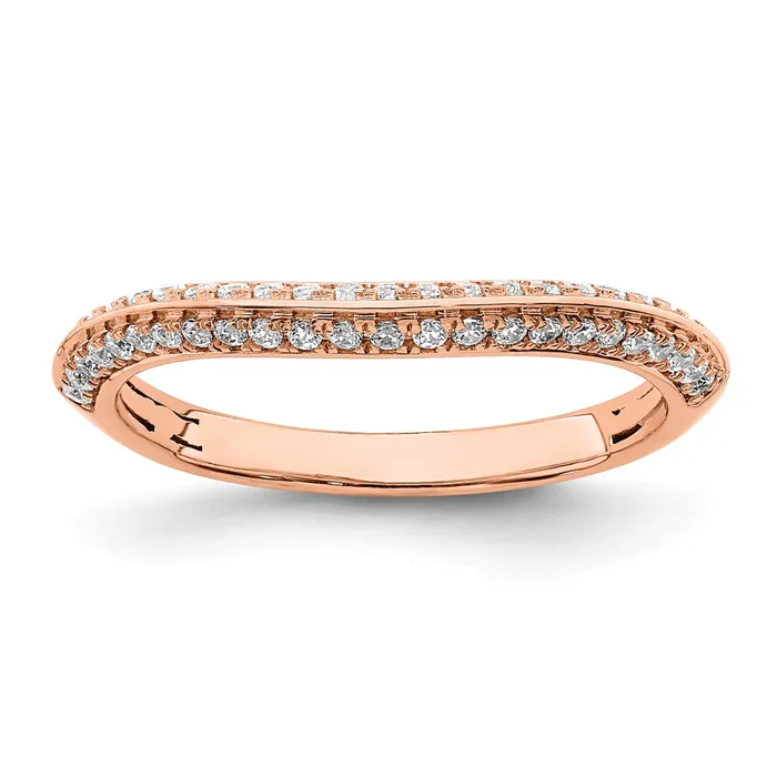 030ct CZ Solid Real 14k Rose Polish Matching Wedding Wedding Band Ring Goldia Rings 030ct CZ Solid Real 14k Rose Polish Matching Wedding Wedding Band Ring Goldia Rings