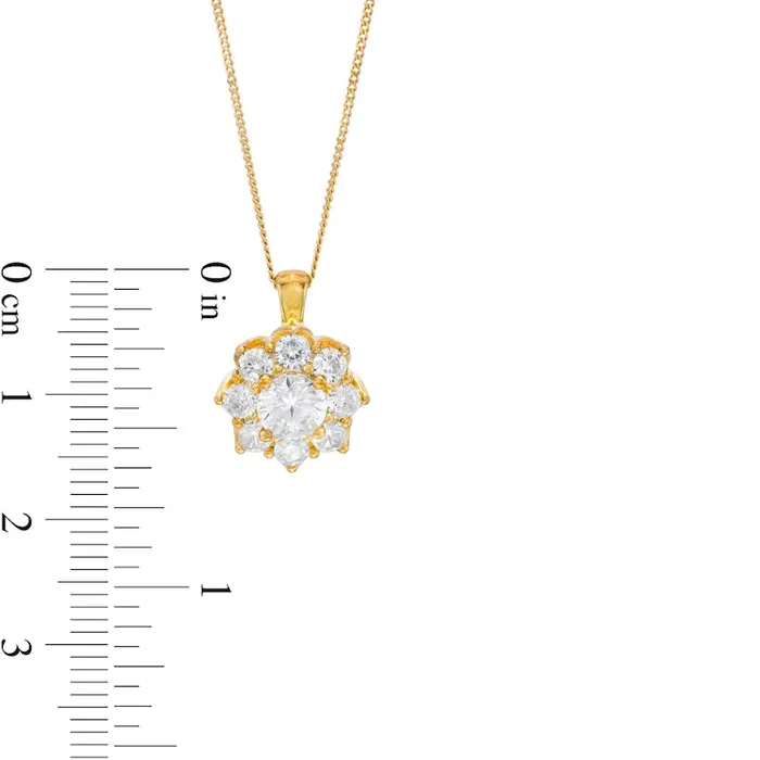 15 CT TW Certified Natural Diamond Scallop Frame Flower Pendant in 14K Gold II2 Goldia Necklaces 15 CT TW Certified Natural Diamond Scallop Frame Flower Pendant in 14K Gold II2 Goldia Necklaces