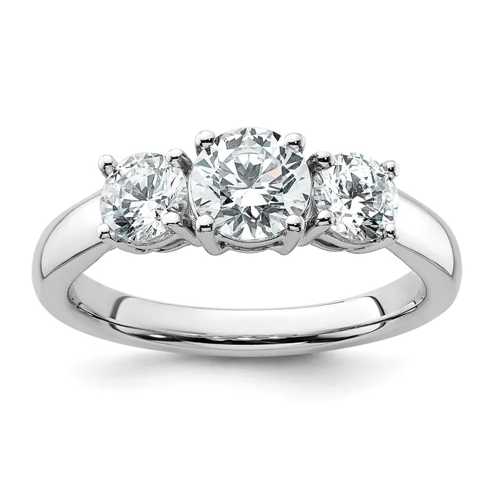 14k White Gold 1 12 Ct Certified Lab Grown Diamond VSSI G Three Stone Engagement Ring Goldia Rings 14k White Gold 1 12 Ct Certified Lab Grown Diamond VSSI G Three Stone Engagement Ring Goldia Rings
