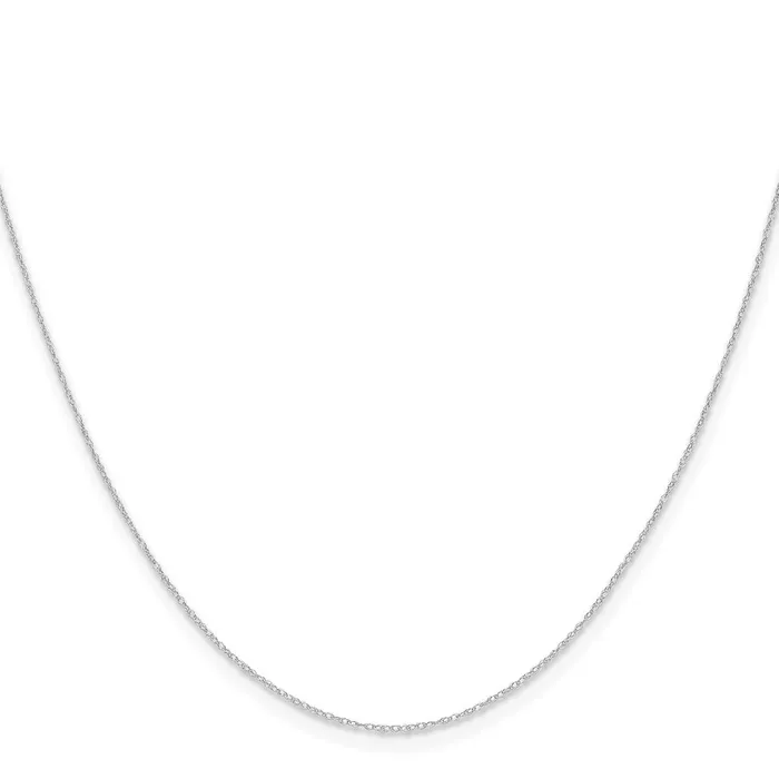14k White Gold 4 mm Carded Cable Rope Chain Necklace QGold Necklaces 14k White Gold 4 mm Carded Cable Rope Chain Necklace QGold Necklaces