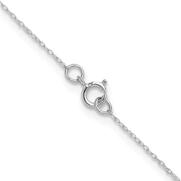 14k White Gold 4 mm Carded Cable Rope Chain Necklace QGold Necklaces 14k White Gold 4 mm Carded Cable Rope Chain Necklace QGold Necklaces