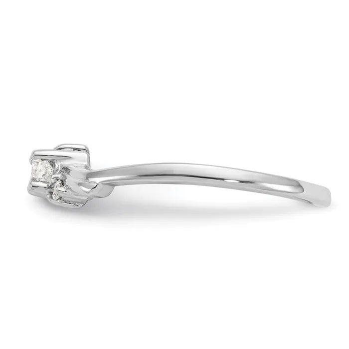14k White Gold AAA Real Diamond ring Goldiacom Rings