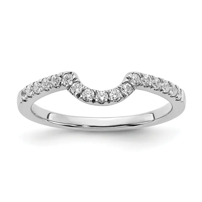 14K White Gold Lab Grown Diamond VSSI FGH Matching Wedding Band Ring Goldia Rings 14K White Gold Lab Grown Diamond VSSI FGH Matching Wedding Band Ring Goldia Rings