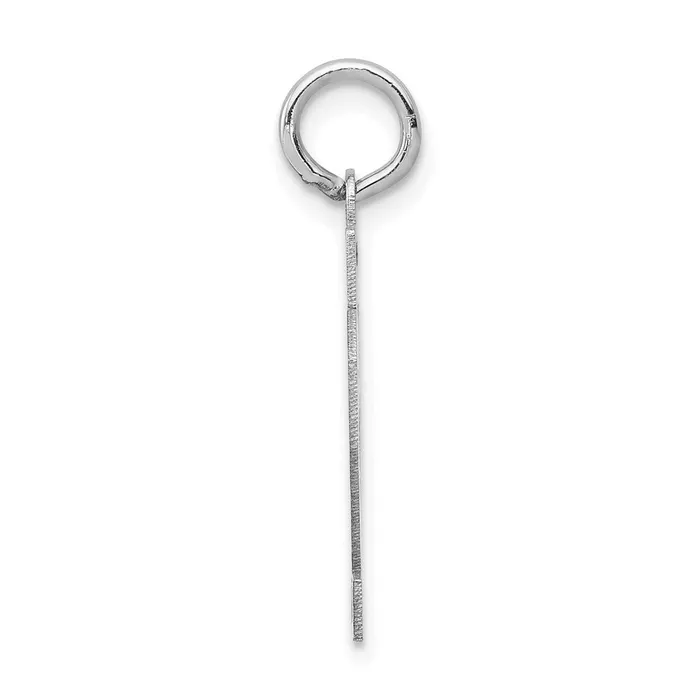14k White Goldw Small Satin Number 62 Charm Goldia Charm Necklaces