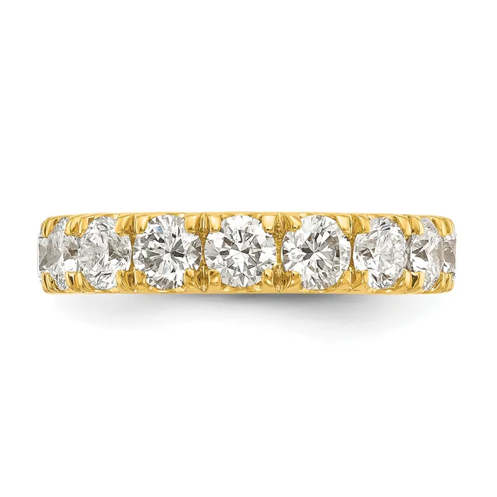 14k Yellow Gold 2 Ct Lab Grown Diamond VSSI G Wedding Band Ring Goldia Rings