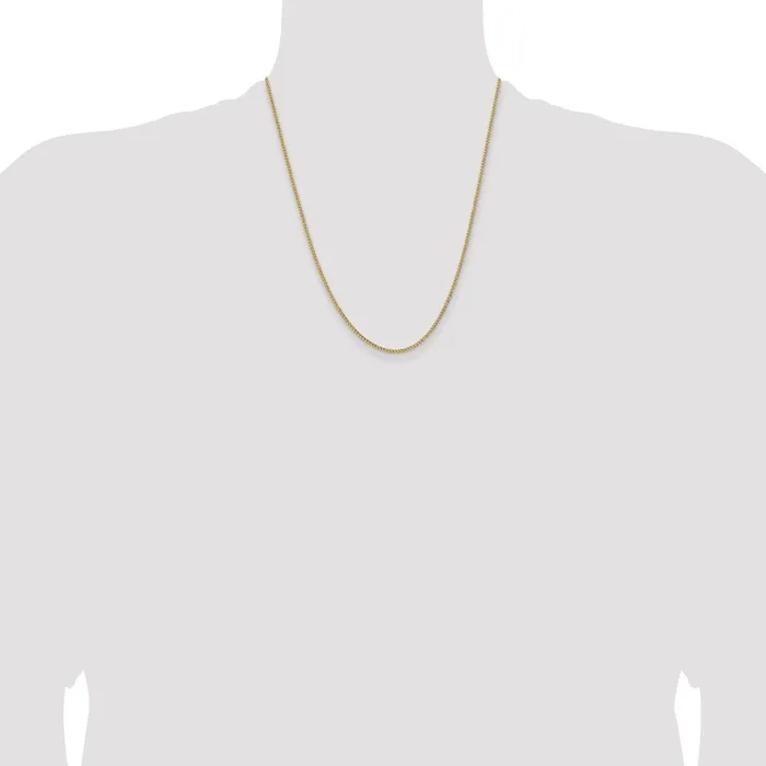14K Yellow Gold 22 inch 185mm SemiSolid Curb with Lobster Clasp Chain Necklace MDS Necklaces 14K Yellow Gold 22 inch 185mm SemiSolid Curb with Lobster Clasp Chain Necklace MDS Necklaces