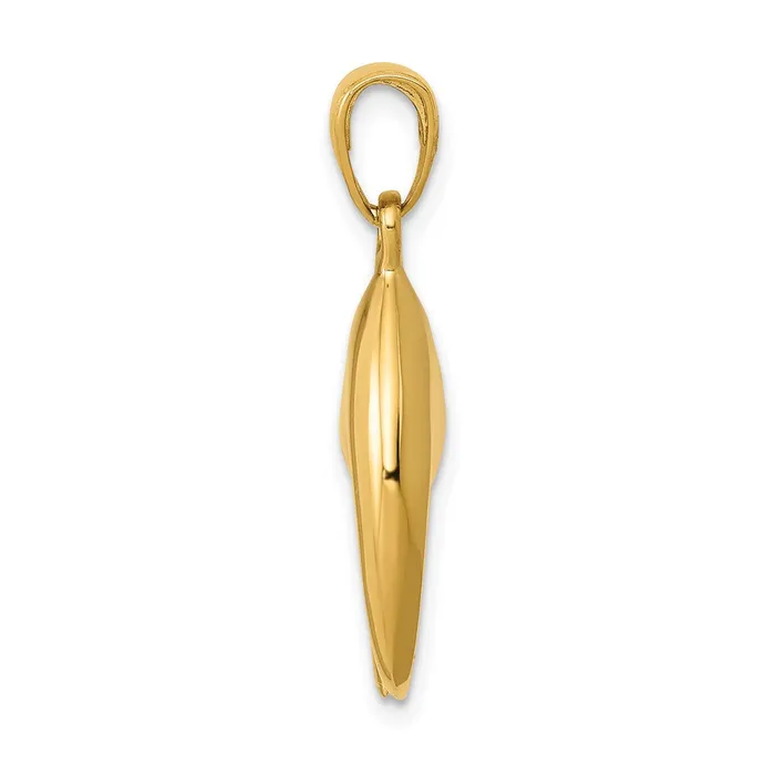 14k Yellow Gold 3D Moveable Stone Crab Claw Pendant Goldia Necklaces