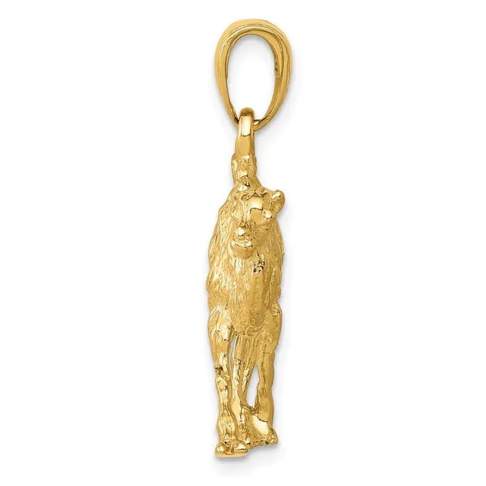 14k Yellow Gold 3D Camel Pendant Goldia Necklaces