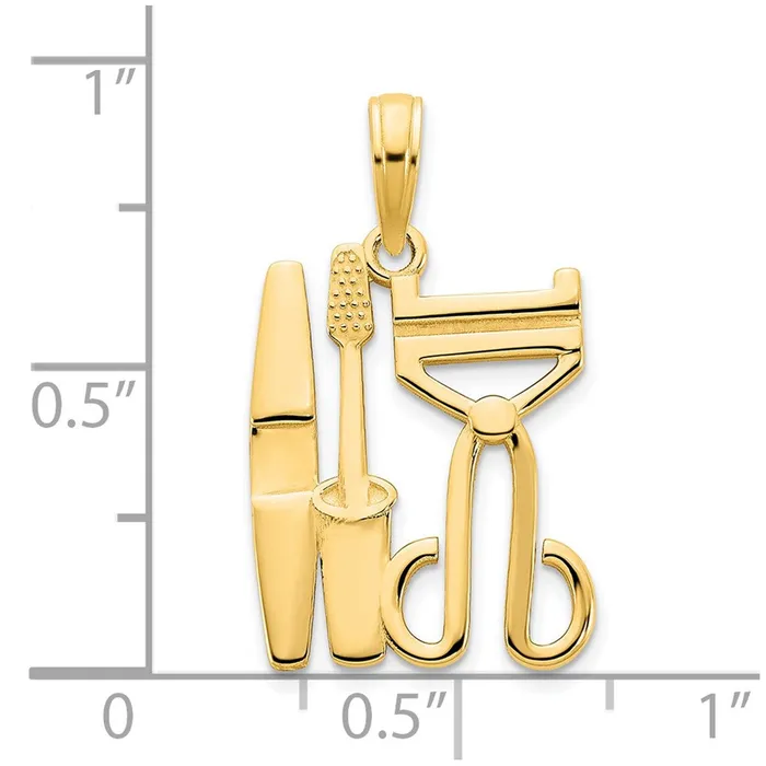 14k Yellow Gold Cosmetics Pendant Goldia PreStyled Sets