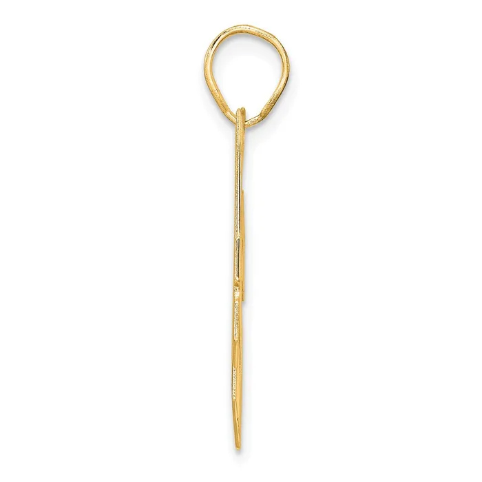 14k Yellow Gold Polished Block Number 24 Pendant Goldia PreStyled Sets