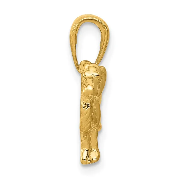 14k Yellow Gold Springer Spaniel Dog Pendant Goldia Necklaces