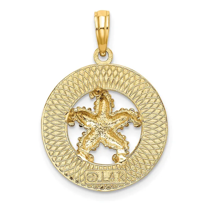 Charm Necklaces 14k Yellow Gold CAPE COD Starfish Charm Goldia