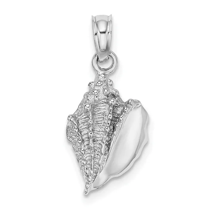 Charm Necklaces Goldia 14k White Gold Conch Shell Charm