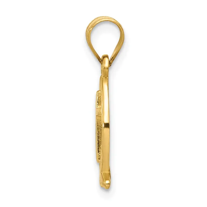 Charm Necklaces Goldia 14k Yellow Gold Ichthus Fish Charm