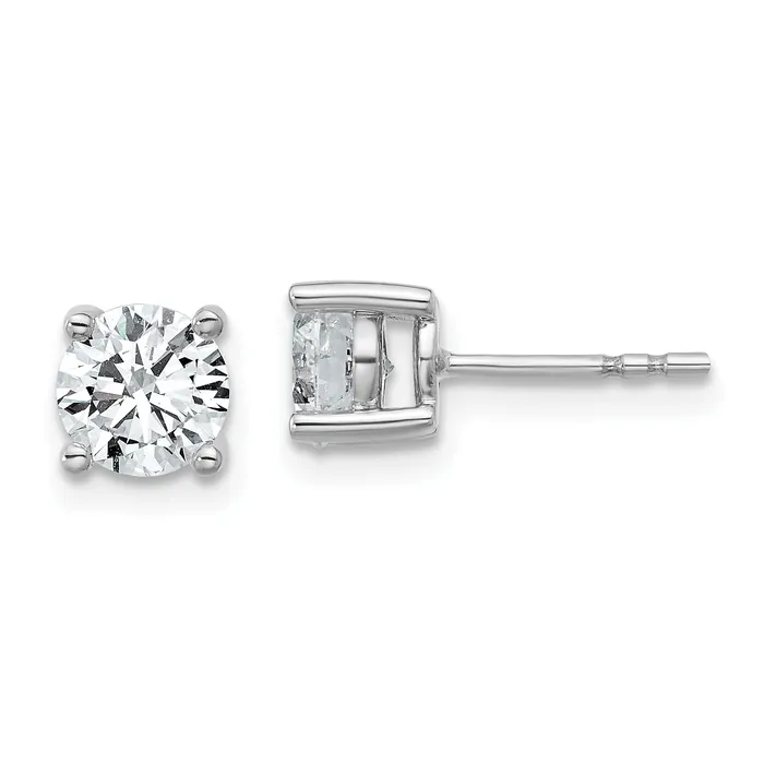 Earrings Goldia 14k White Gold 1 34 ctw Lab Grown Diamond VSSI G Round 4 Prong Heavy Wt Stud Earrings Earrings Goldia 14k White Gold 1 34 ctw Lab Grown Diamond VSSI G Round 4 Prong Heavy Wt Stud Earrings