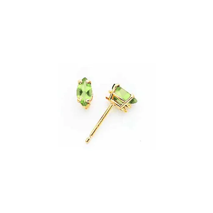 Earrings Goldia 14k Yellow Gold 6x3mm Marquise Peridot Earrings