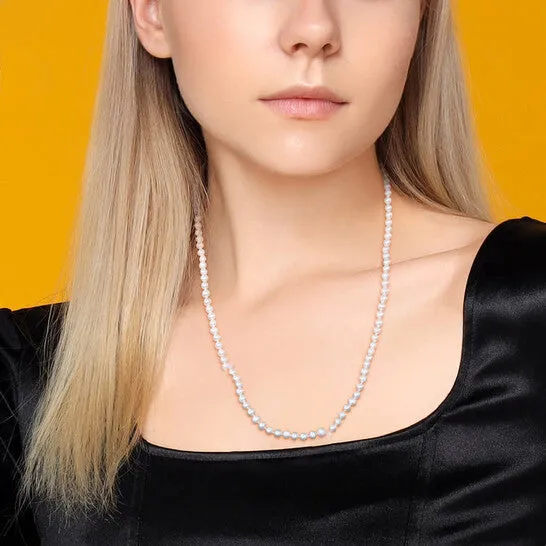 Earrings JMS always Original AMOUR 5 6 Mm Freshwater Cultured Pearl 24in Strand with Sterling Silver Clasp Earrings JMS always Original AMOUR 5 6 Mm Freshwater Cultured Pearl 24in Strand with Sterling Silver Clasp