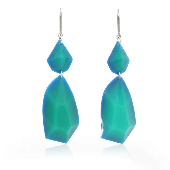 Earrings Original Isabel Marant Ladies GreenSilver Boucle dOreill Resin Drop Earrings JMS always Earrings Original Isabel Marant Ladies GreenSilver Boucle dOreill Resin Drop Earrings JMS always