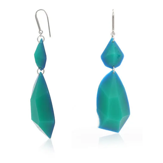 Earrings Original Isabel Marant Ladies GreenSilver Boucle dOreill Resin Drop Earrings JMS always Earrings Original Isabel Marant Ladies GreenSilver Boucle dOreill Resin Drop Earrings JMS always