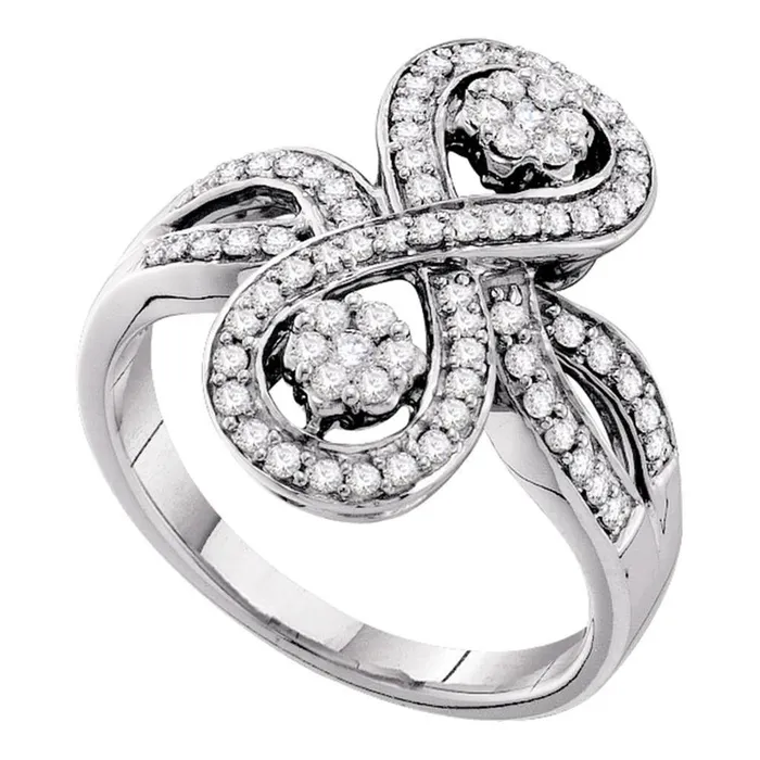 gndatlanta 12CTWDiamond FLOWER RING Rings