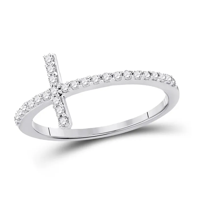 gndatlanta Rings 15CTWDiamond GIFT CROSS RING S9