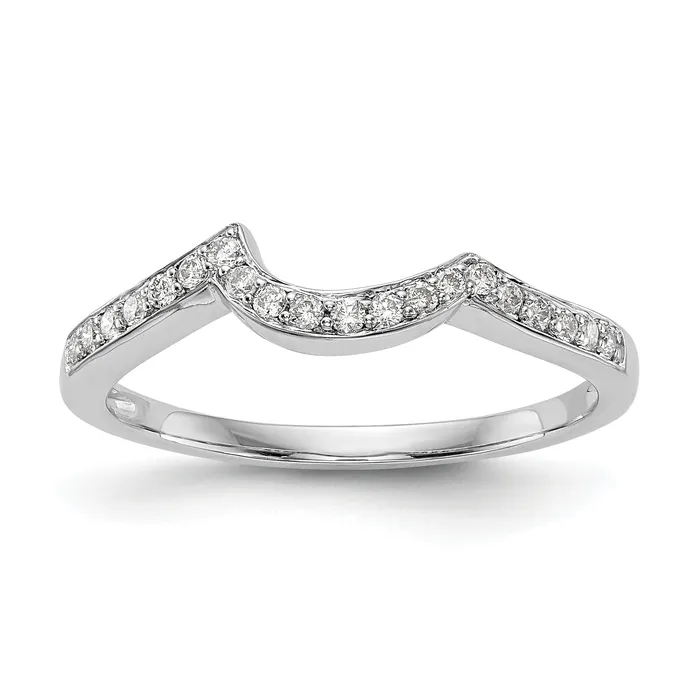 Goldia 014ct CZ Solid Real 14K White Gold Wedding Wedding Band Ring Rings Goldia 014ct CZ Solid Real 14K White Gold Wedding Wedding Band Ring Rings