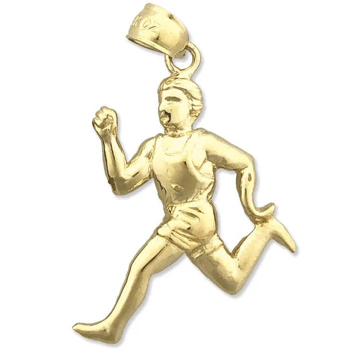 Goldia 14K Gold Olympic Runner Pendant PreStyled Sets