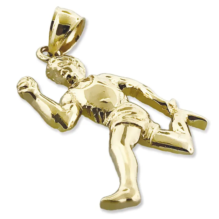 Goldia 14K Gold Olympic Runner Pendant PreStyled Sets
